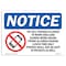 Signmission OSHA Notice, 5" Height, No Cell Phones Allowed In Work Sign With Symbol, 7" X 5", Landscape OS-NS-D-57-L-14421 - alternate 1